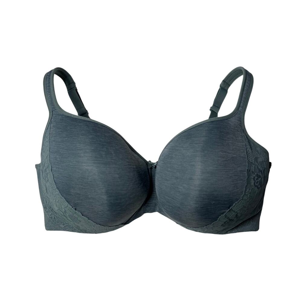 Cacique 44G Teal Balconette Underwire Bra Full Coverage